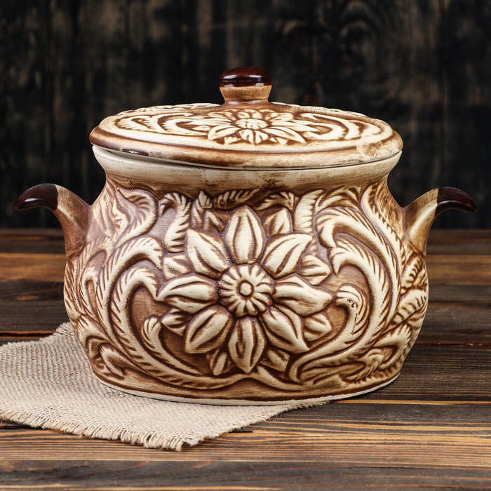 Жаровня "Весна" шамот, 3 л