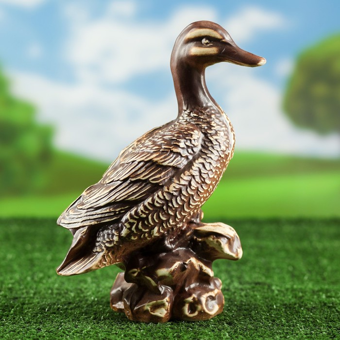 Садовая фигура "Утка" шамот