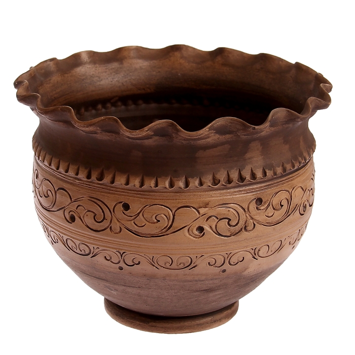 Жаровня "Дворянская", волна, без крышки, 1 л