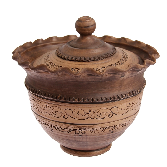 Жаровня "Дворянская" волна, с крышкой, 2 л