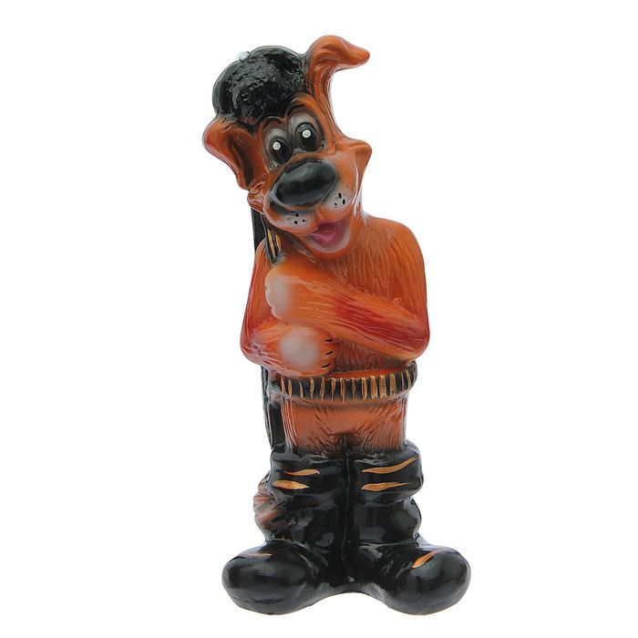 Копилка "Собака с ружьем " глянец, шоколад