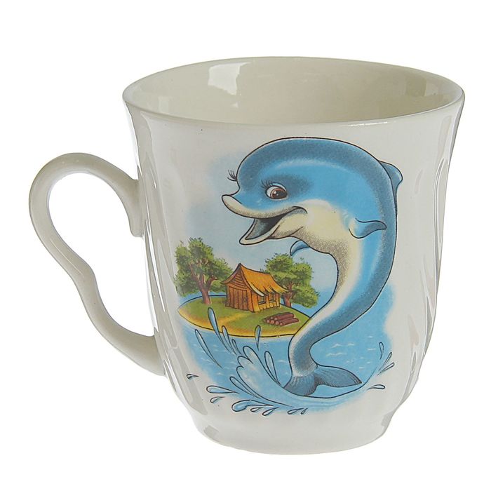 Кружка 200 мл "Бриз", алфавит, деколь, микс