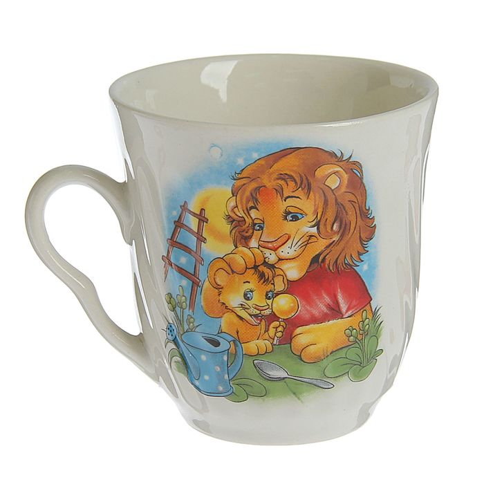 Кружка 200 мл "Бриз", алфавит, деколь, микс