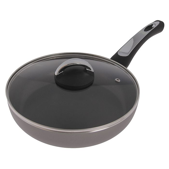 Сковорода 24 см President, стеклянная крышка