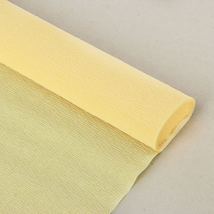Бумага гофрированная, 977 "Кремовая", 50 см х 2,5 м