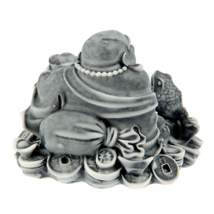 Нэцкэ "Хотэй на монетах с жабой"