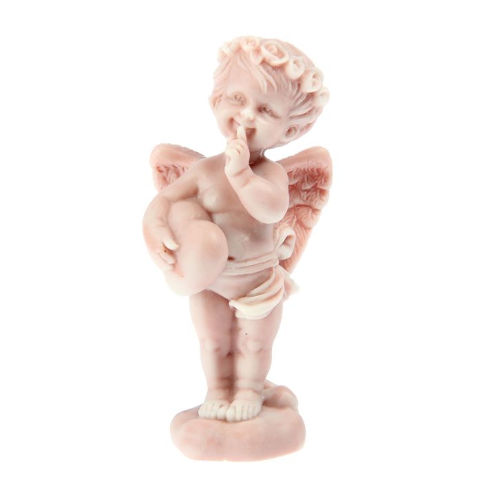 Сувенир "Ангелочек стоящий с сердечком"