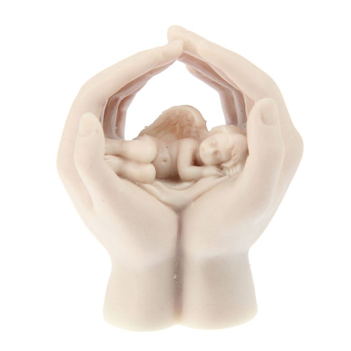 Сувенир "Ангелочек спящий в руках" МИКС