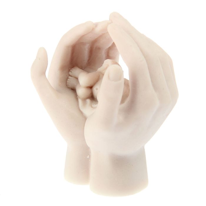 Сувенир "Ангелочек спящий в руках" МИКС