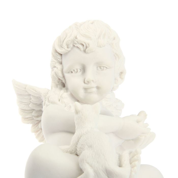Сувенир "Ангел с птенцом и кошкой"