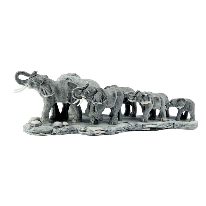 Сувенир "Семь слонов на малой подставке"