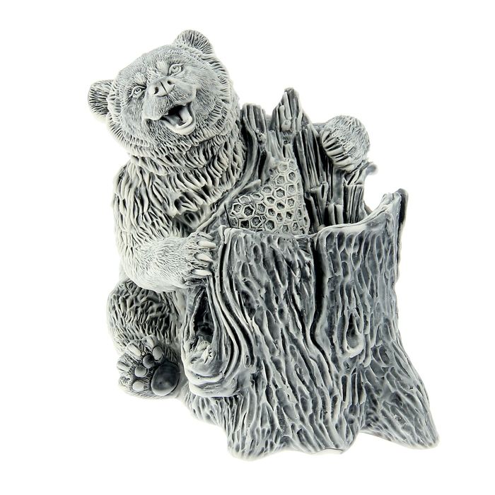 Карандашница "Медведь у пня"