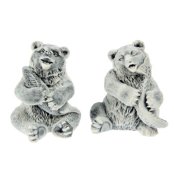 Сувенир "Медвежонок с рыбой", МИКС