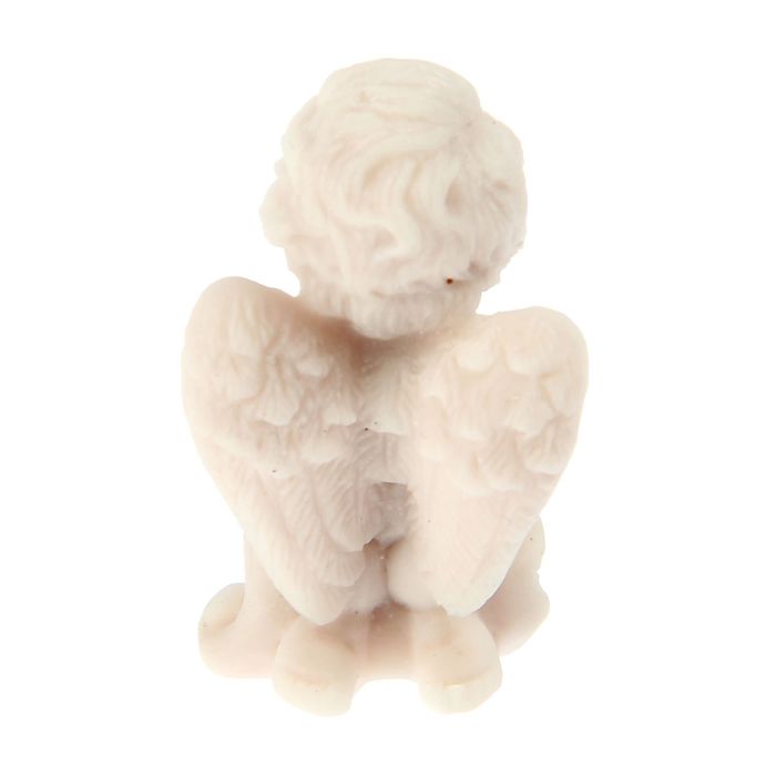 Сувенир "Ангелочек на коленях с бутоном розы"