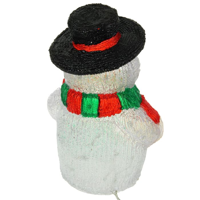 Фигура акрил. "Снеговик с елкой" 29х24х45 см, 220V, 50 LED, контроллер 8 режимов