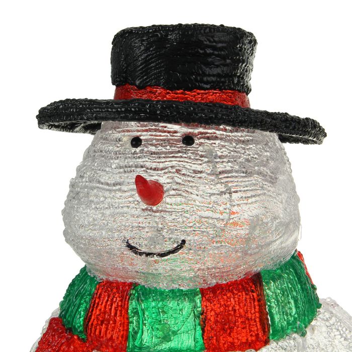 Фигура акрил. "Снеговик с елкой" 29х24х45 см, 220V, 50 LED, контроллер 8 режимов