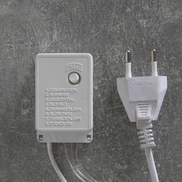 Фигура акрил. "Мишка с елкой" 20х18х29 см, 220V, 20 LED, контроллер 8 режимов