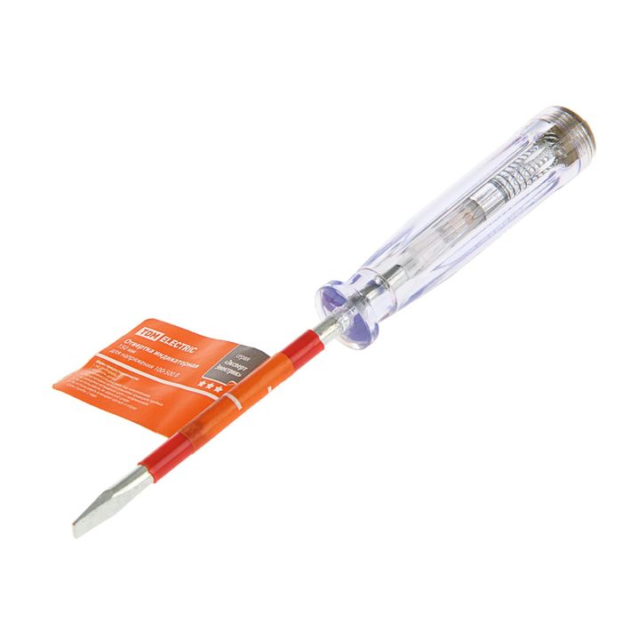 Отвертка-пробник индикаторная TDM "ЭкспертЭлектрик", 150 мм, 100-500 В, SQ1015-0002