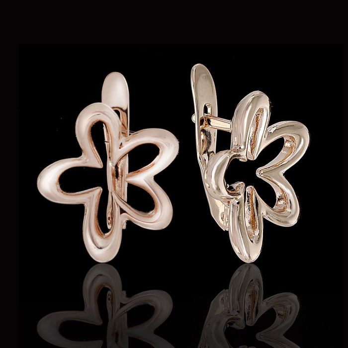 Серьги "Садок", цвет золото