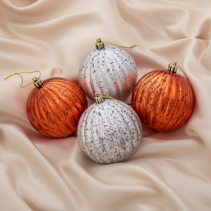 Новогодние шары "Виражи" (набор 4 шт.)