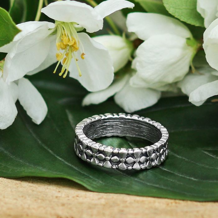 Кольцо "Умласио", размер 19, цвет чернёное серебро
