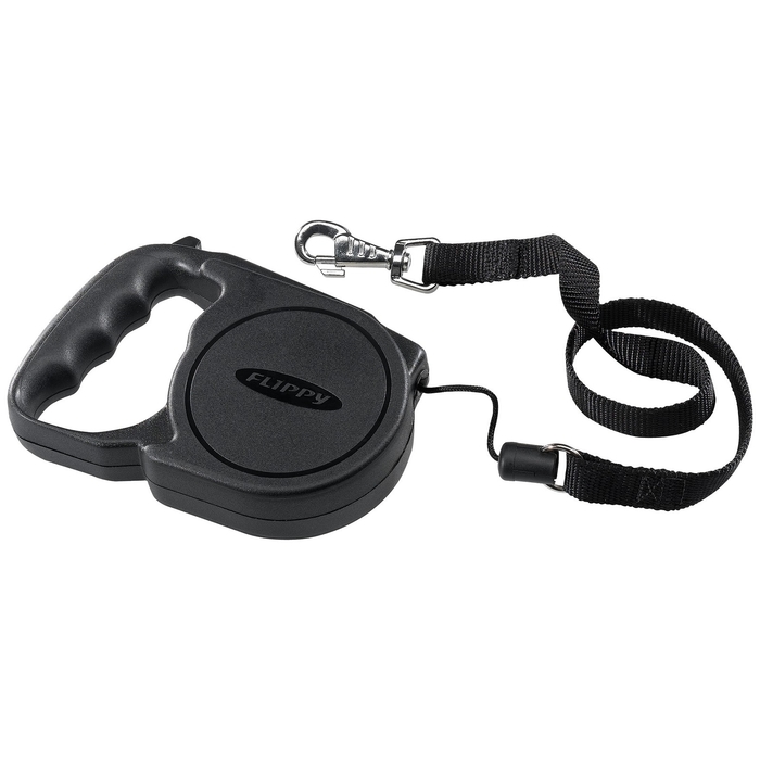 Рулетка Ferplast Flippy Regular, шнур 5 м до 40 кг, черная