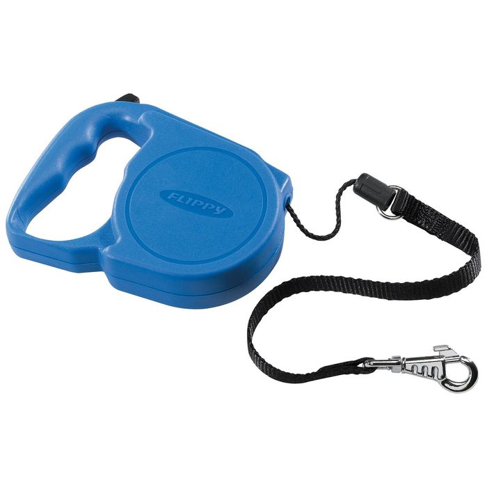 Рулетка Ferplast Flippy Regular, шнур 5 м до 25 кг, синяя