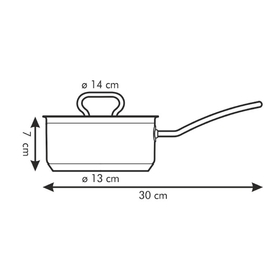 

Ковш Tescoma Home Profi с крышкой, d=14 см, 1 л