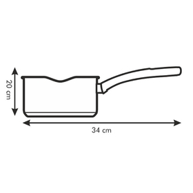 

Ковш Tescoma Presto с носиком и крышкой, d=16 см, 1,25 л