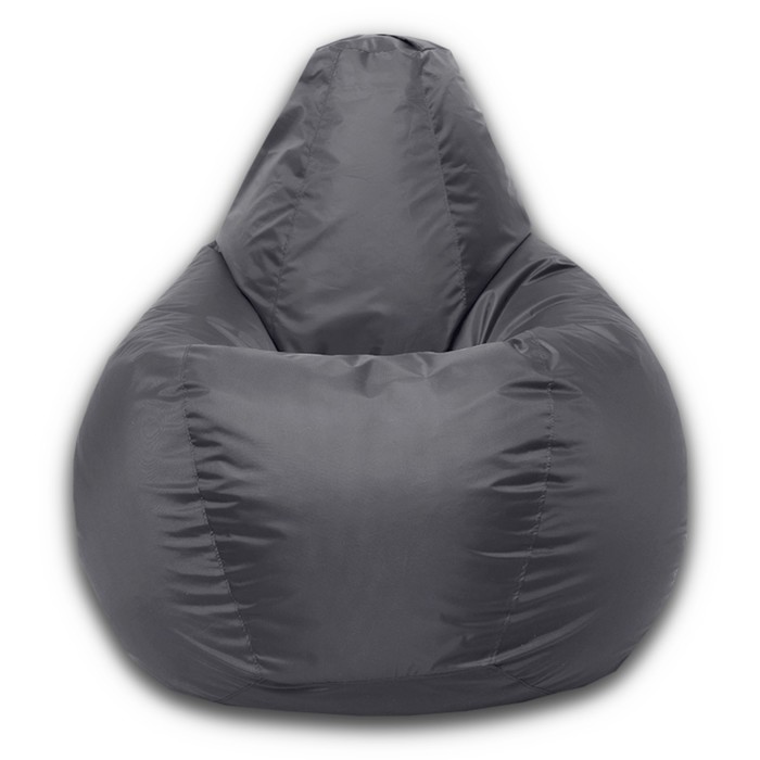 фото Кресло-мешок «груша» позитив, размер m, диаметр 70 см, высота 90 см, оксфорд, цвет серый