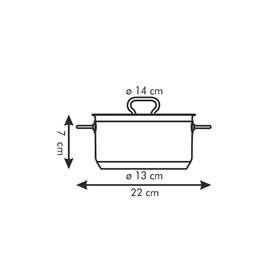 

Кастрюля Tescoma Home Profi с крышкой, d=14 см, 1 л