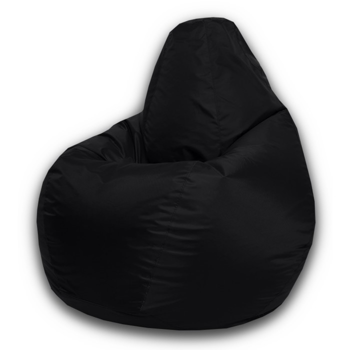 Кресло-мешок «Груша» Позитив, размер M, диаметр 70 см, высота 90 см, оксфорд, цвет чёрный кресло мешок груша позитив размер m диаметр 70 см высота 90 см оксфорд цвет салатовый неон