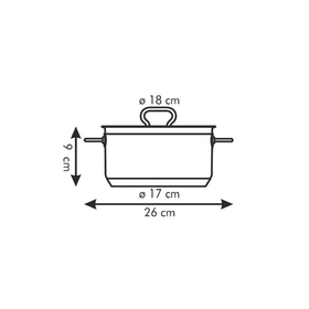 

Кастрюля Tescoma Home Profi с крышкой, d=18 см, 2 л