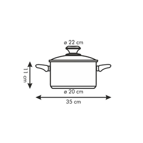 

Кастрюля Tescoma Presto, d=22 см, 4 л