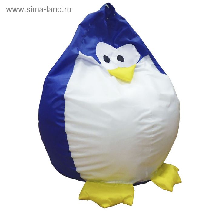 фото Кресло-мешок пингвин, ткань нейлон, цвет синий позитив