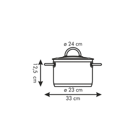 

Кастрюля Tescoma Vision с крышкой, d=24 см, 5 л