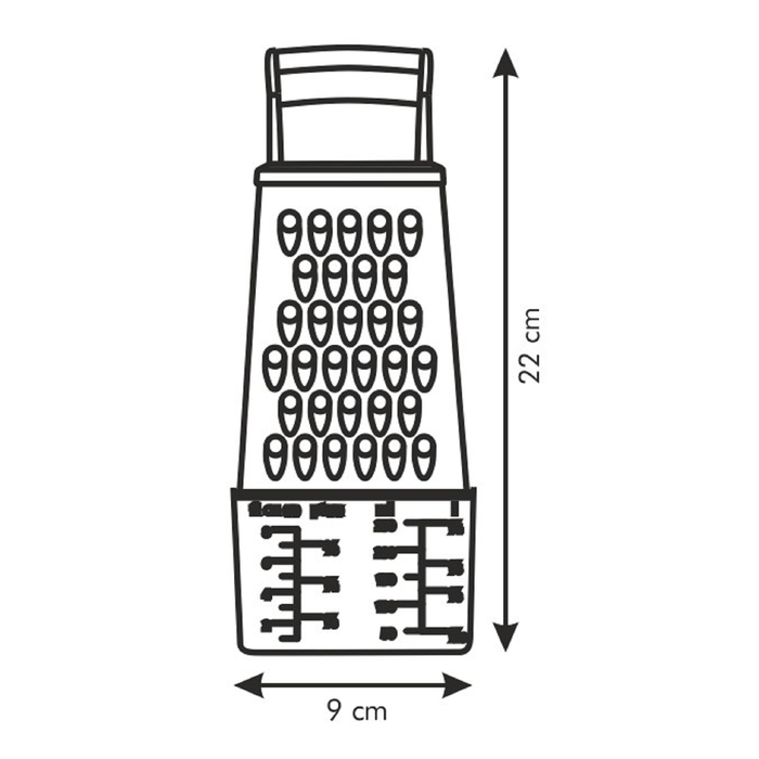 Тёрка Tescoma HANDY с измерительной ёмкостью