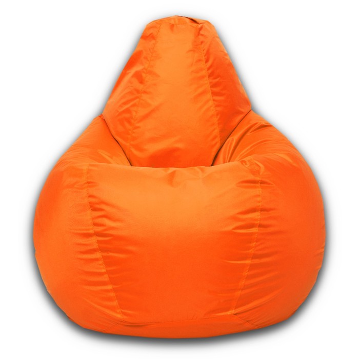 Кресло-мешок «Груша» Позитив, размер XL, диаметр 95 см, высота 125 см, оксфорд, цвет оранжевый неон