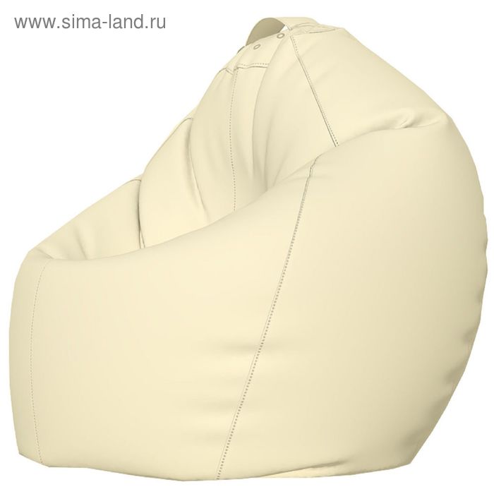Кресло-мешок «Груша» Позитив, размер XXL, диаметр 105 см, высота 130 см, оксфорд, цвет белый
