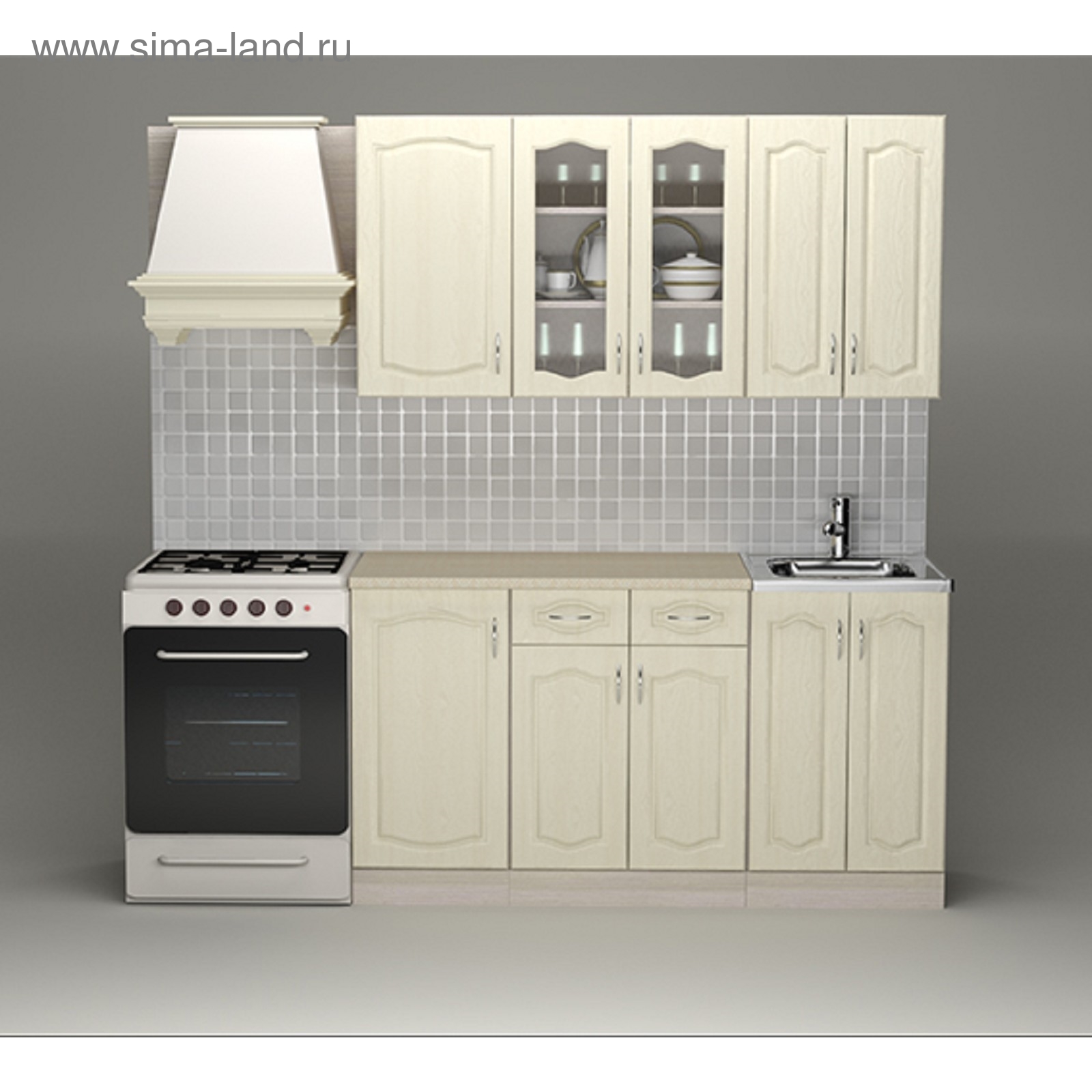 Кухня цвет ясень жемчужный