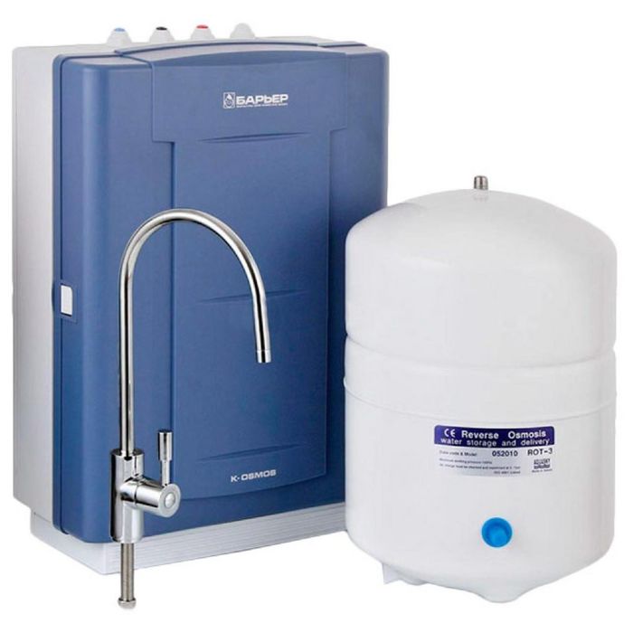 Фильтр обратноосмотический "Барьер. К-Осмос", с краном 4 ступени