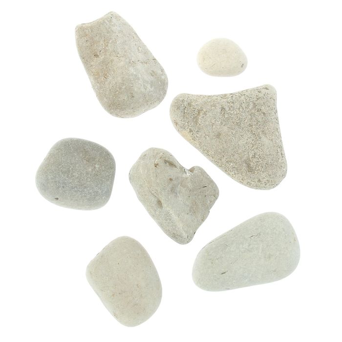 Грунт для аквариума "Галька черноморская светлая,гладкая" (фр. 50-150 мм), 1 кг