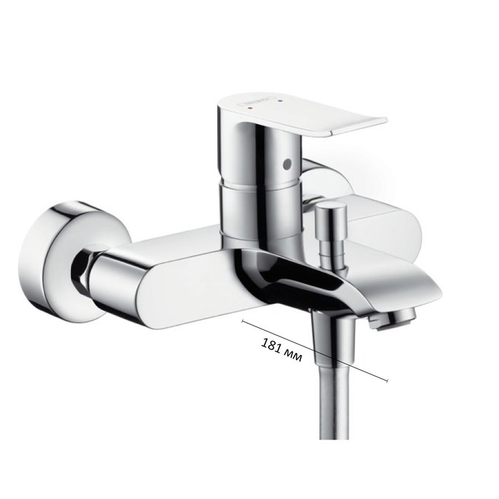 Смеситель для ванны Hansgrohe Metris 31480000