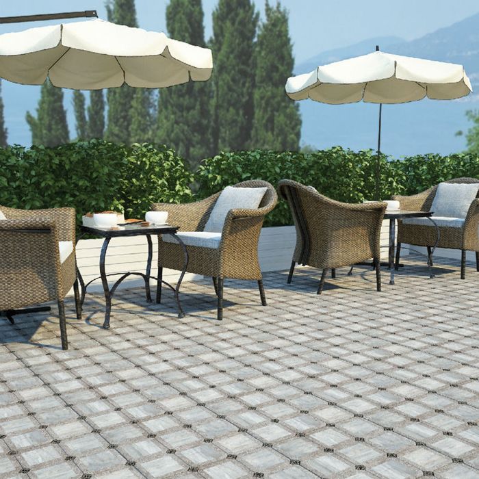 Керамогранит глазурованный Bergamo C-BE4R012D, бежевый, 427×427×80 мм