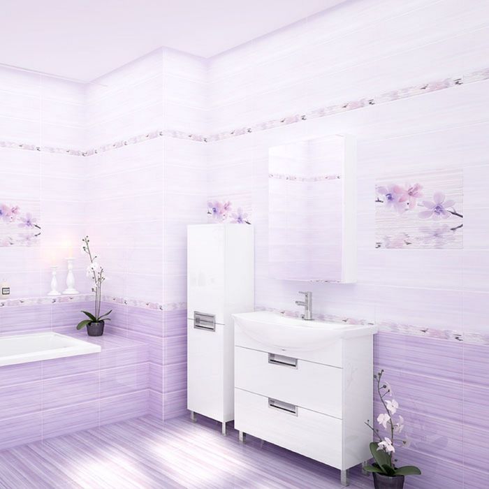 Керамогранит глазурованный Miracle MC4R222DR, сиреневый, 420х420 мм (1,41 м.кв)