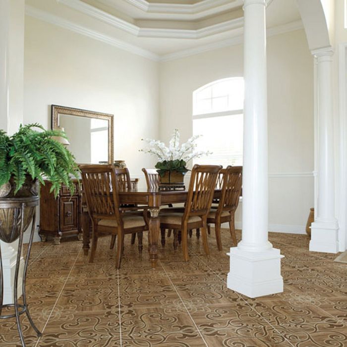 Керамогранит глазурованный Jardin JR4R012DR, бежевый, 420х420 мм (1,41 м.кв)