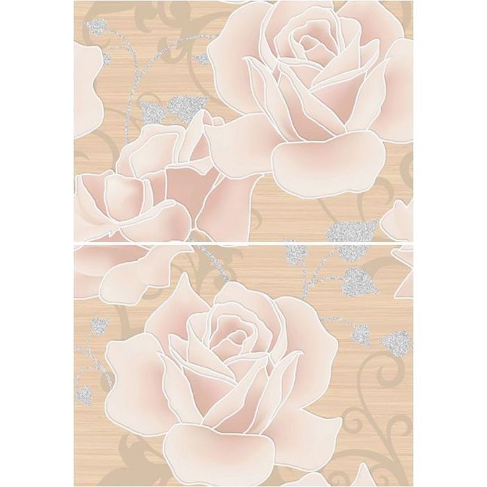 Панно Miranda MW2M452DT Flora (набор 2 шт.), многоцветное, 500х350 мм