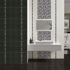 

Вставка керамическая Black and White BW2G231, чёрная, 200х440 мм