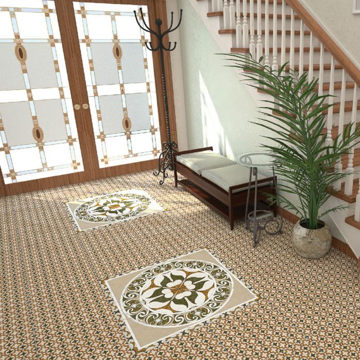 Керамогранит глазурованный Tunis C-TU4R012D, бежевый, 420х420 мм (1,41 м.кв)