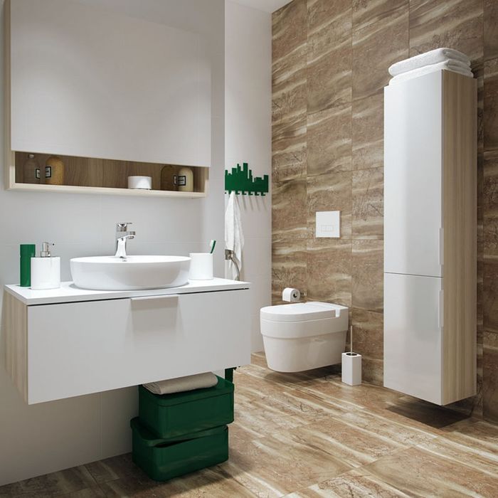 Керамогранит глазурованный Brosta C-BT4R112D, коричневый, 427×427×80 мм